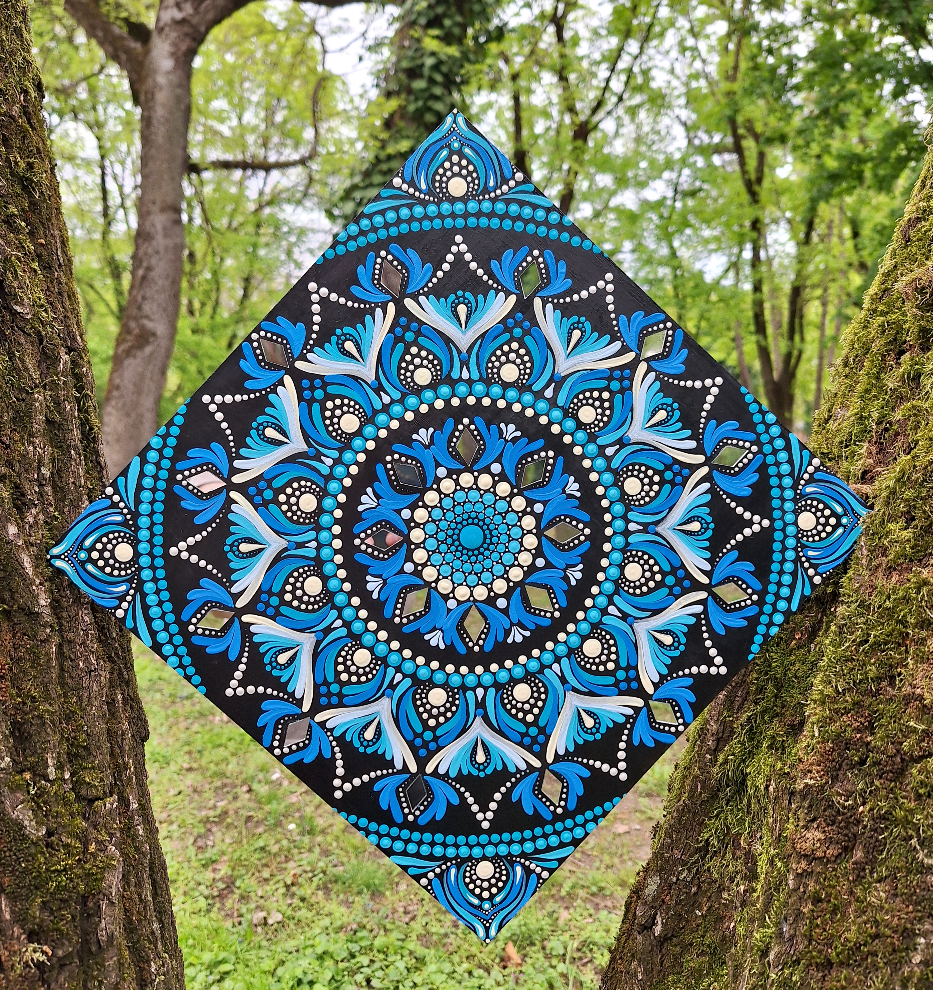 Kék-tükrös mandala